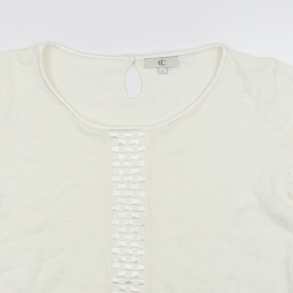 cc Womens White   Basic T-Shirt Size M