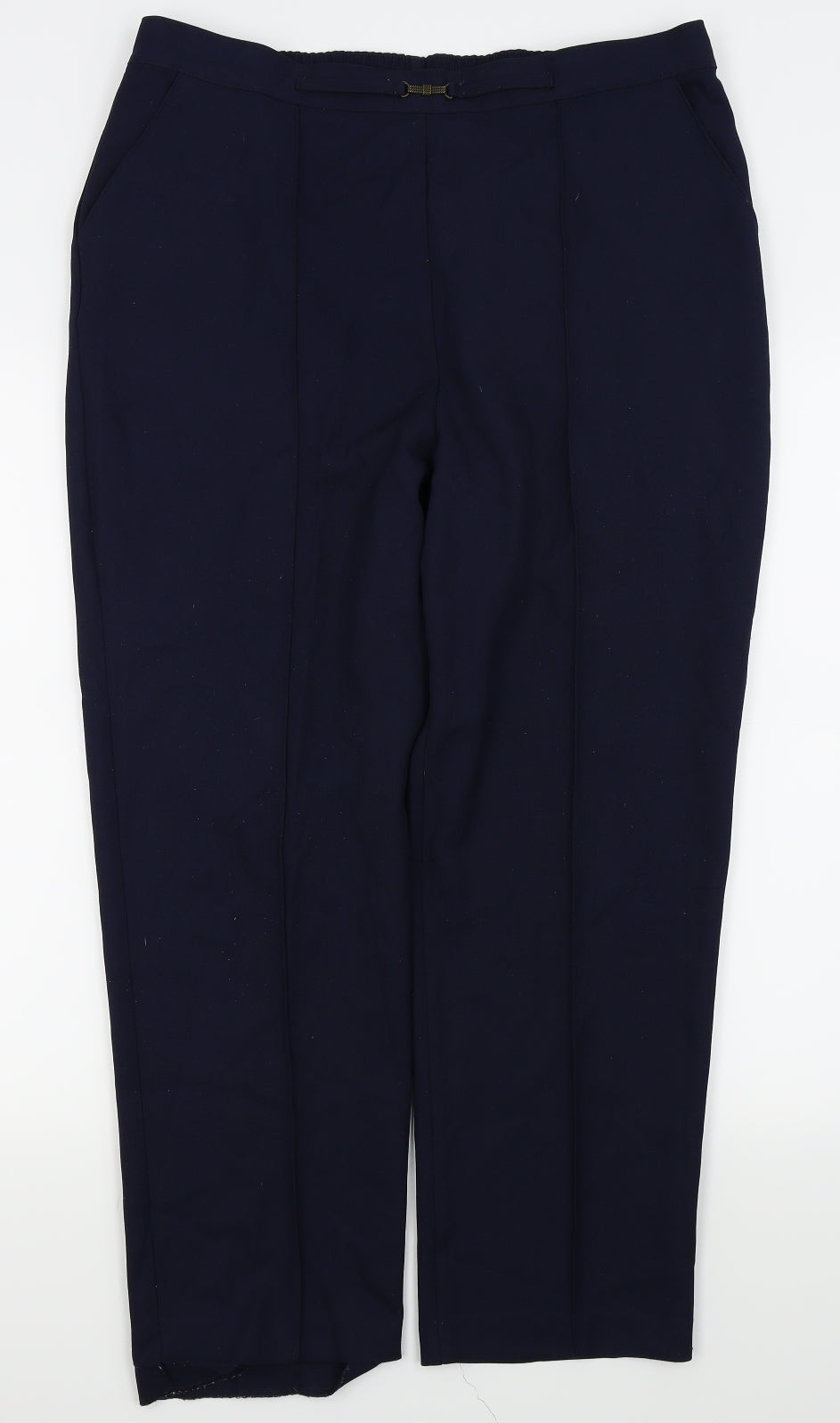 Womens UK Size 14 Papaya Regular Fit  Blue Trousers