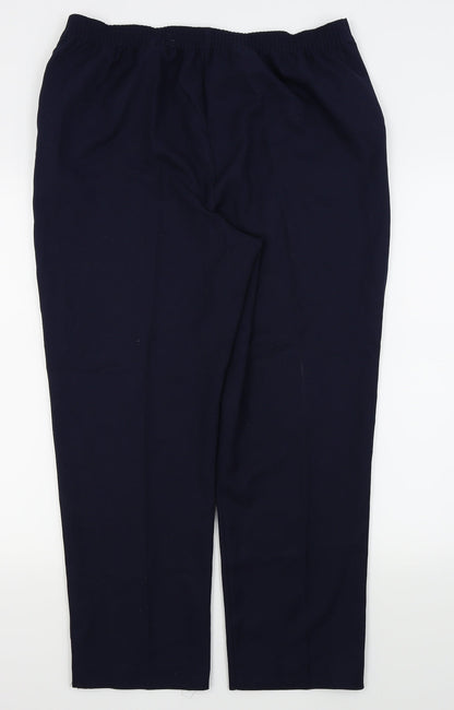 Womens UK Size 14 Papaya Regular Fit  Blue Trousers