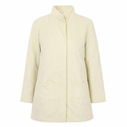 M&S Womens White   Overcoat Coat Size 14