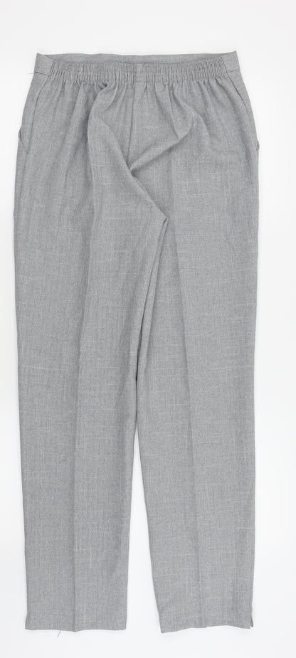 Womens UK Size 14 Preworn Regular Fit  Green Trousers