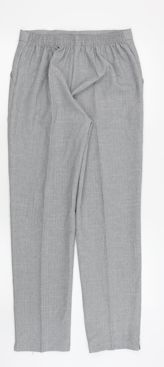 Womens UK Size 14 Preworn Regular Fit  Green Trousers