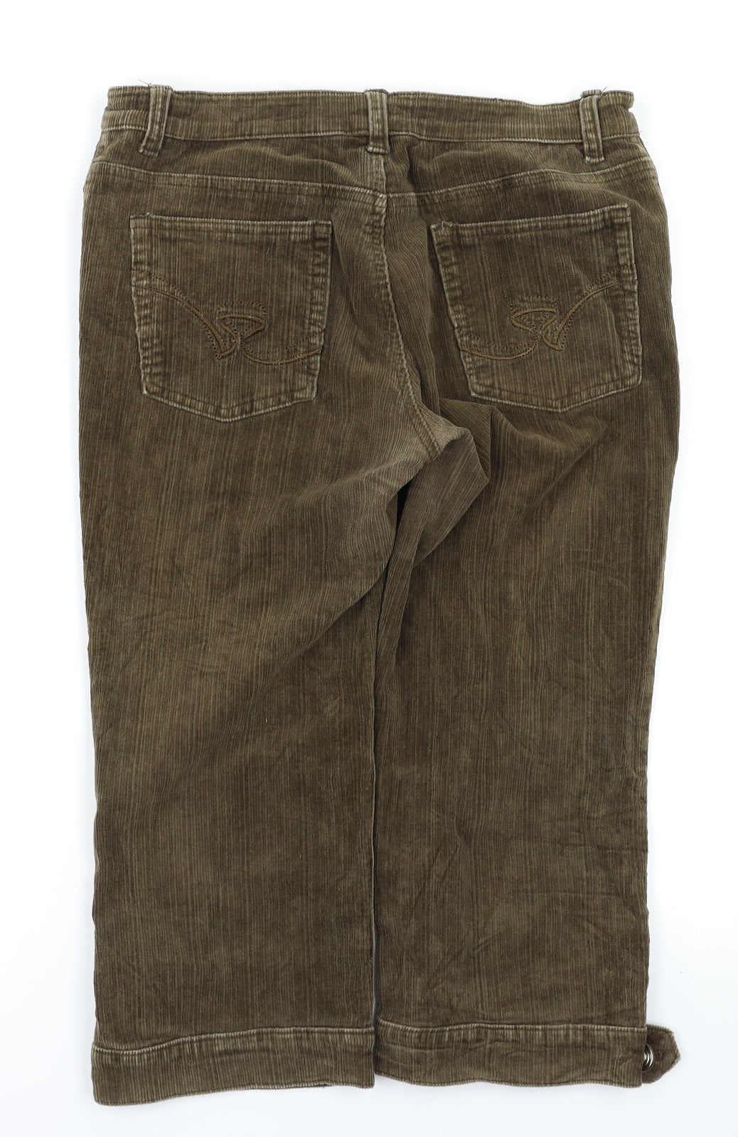 Miaoni Womens Brown   Capri Trousers Size 33 L20 in