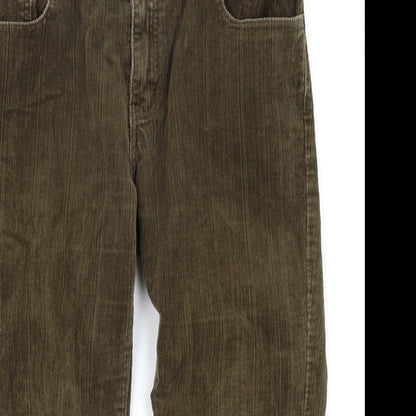 Miaoni Womens Brown   Capri Trousers Size 33 L20 in