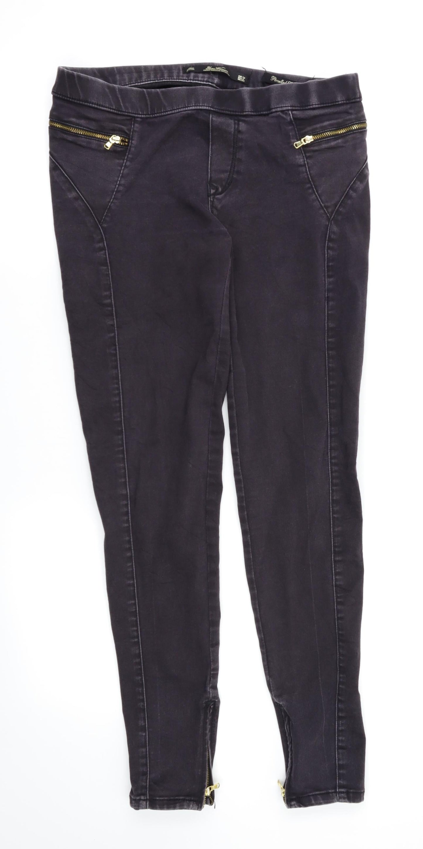 leava women   Womens Black   Jegging Trousers Size 6 L29 in