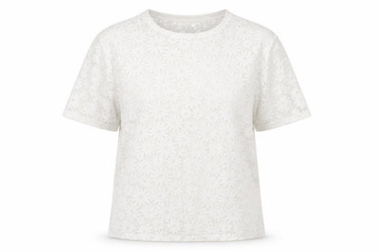 Womens UK Size 16 South Silver Basic T-Shirt