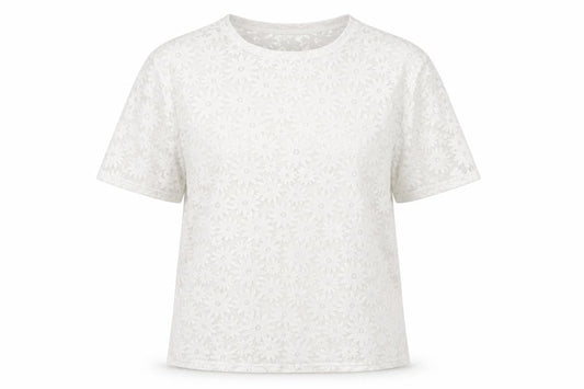 Womens UK Size 16 South Silver Basic T-Shirt