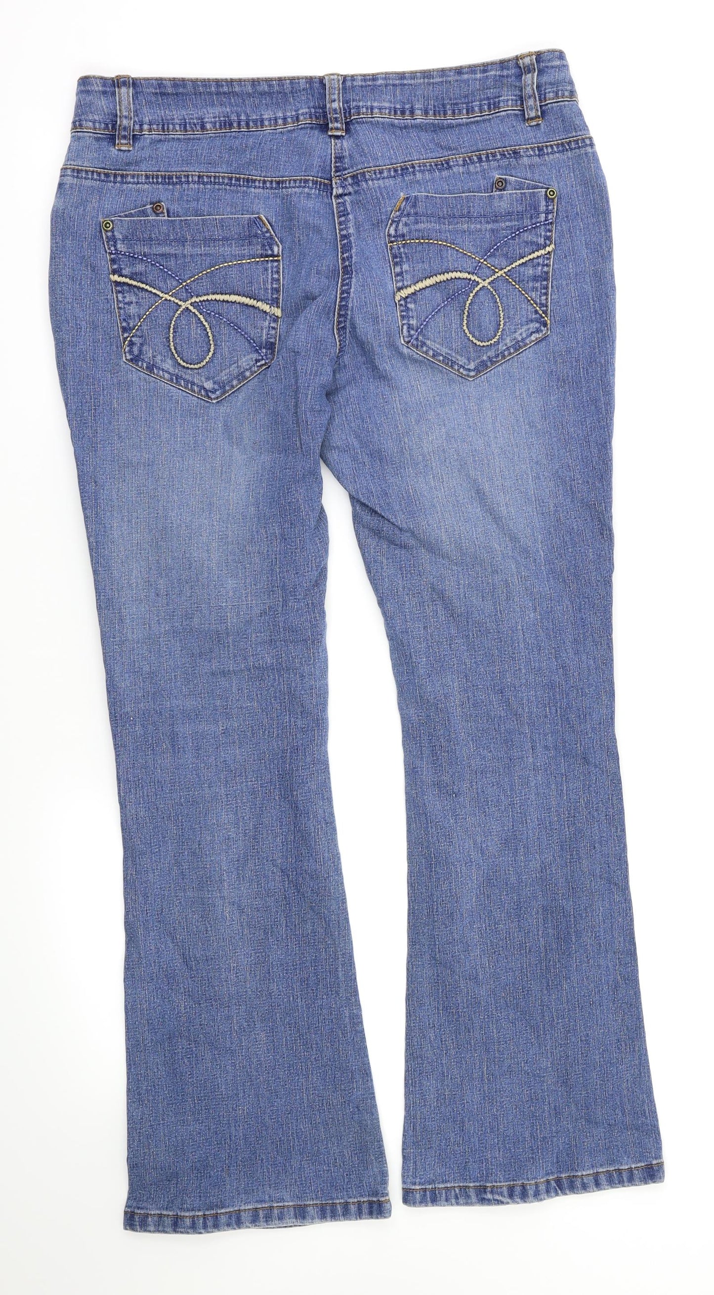 Cherokee Womens Blue   Straight Jeans Size 12 L29 in