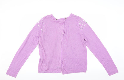 Be Beau Womens Purple   Pullover Jumper Size 18  - open back