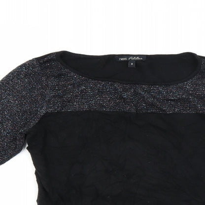 Next Womens Black   Pullover Jumper Size 8  - glittery