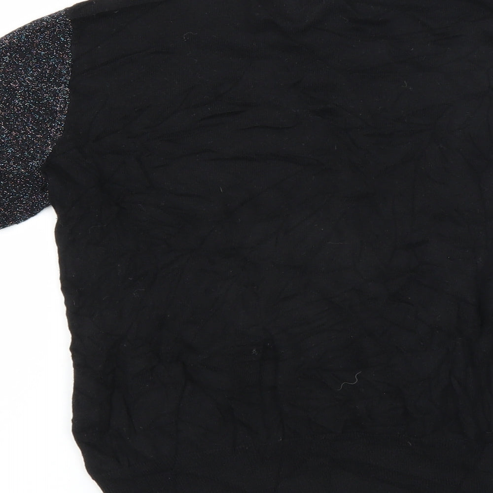 Next Womens Black   Pullover Jumper Size 8  - glittery