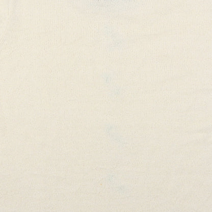 EWM Womens Ivory   Pullover Jumper Size M  - Floral embroidery