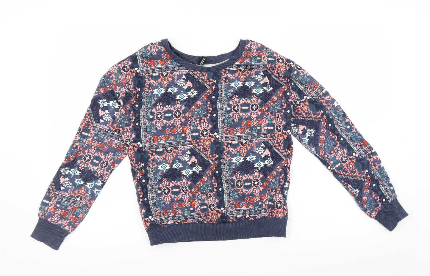 Womens UK Size XS Divided by H&M Blue Pullover Sweatshirt