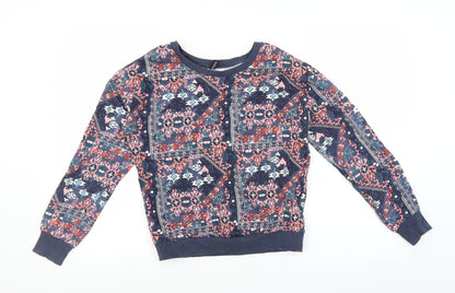 Womens UK Size XS Divided by H&M Blue Pullover Sweatshirt