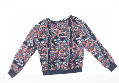 Womens UK Size XS Divided by H&M Blue Pullover Sweatshirt