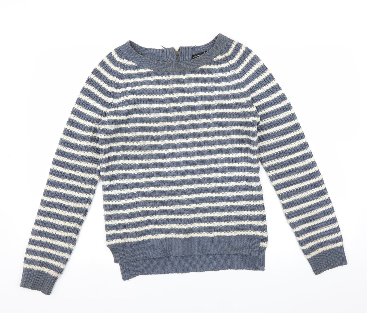 Primark Womens Blue Striped  Pullover Jumper Size 10