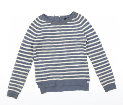 Primark Womens Blue Striped  Pullover Jumper Size 10