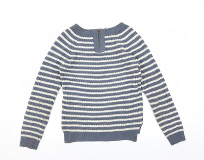 Primark Womens Blue Striped  Pullover Jumper Size 10