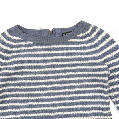 Primark Womens Blue Striped  Pullover Jumper Size 10