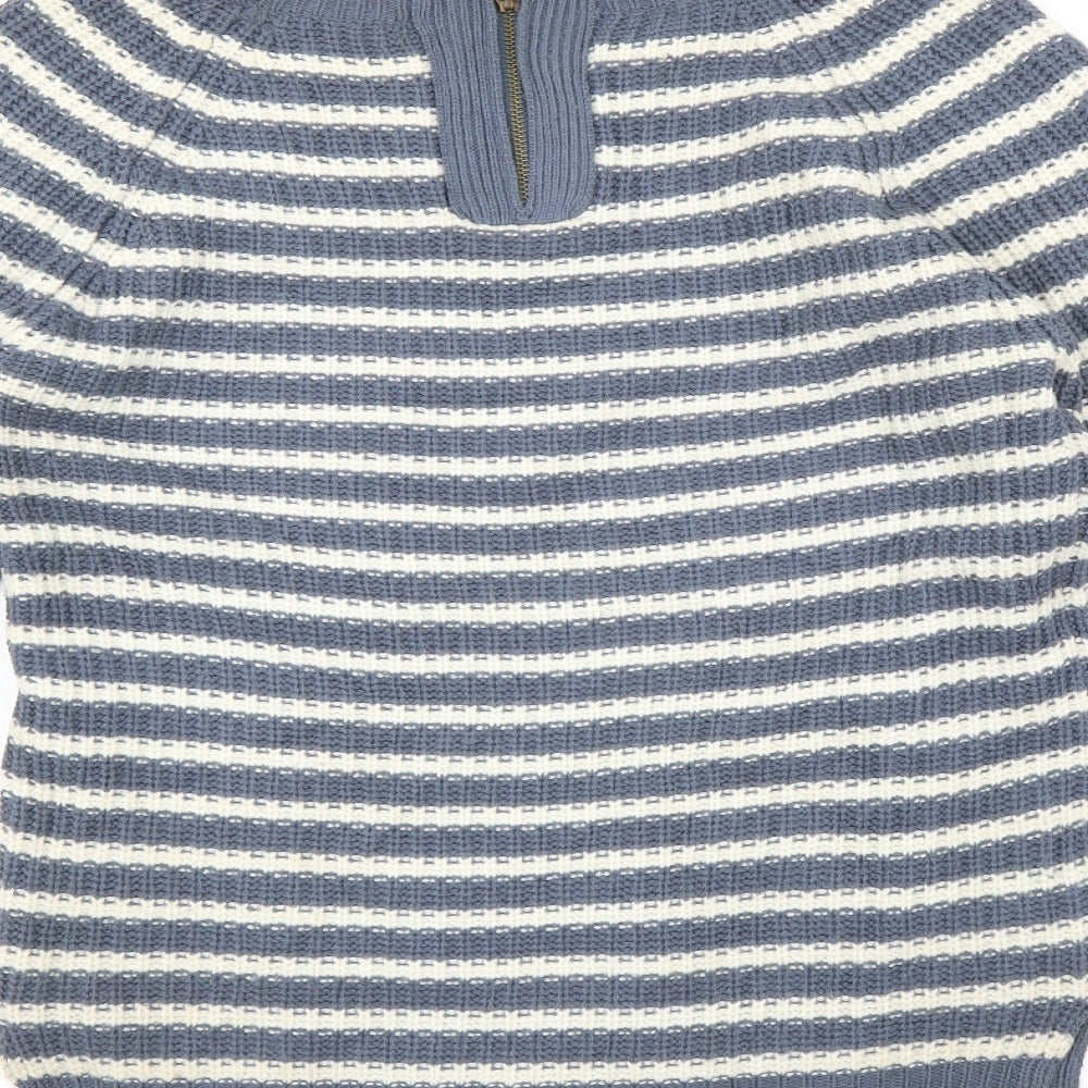 Primark Womens Blue Striped  Pullover Jumper Size 10