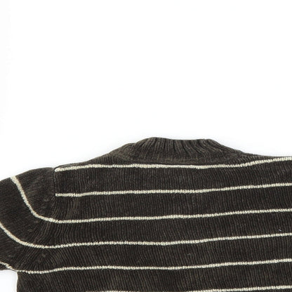 Mothercare Boys Brown Striped  Pullover Jumper Size 2-3 Years