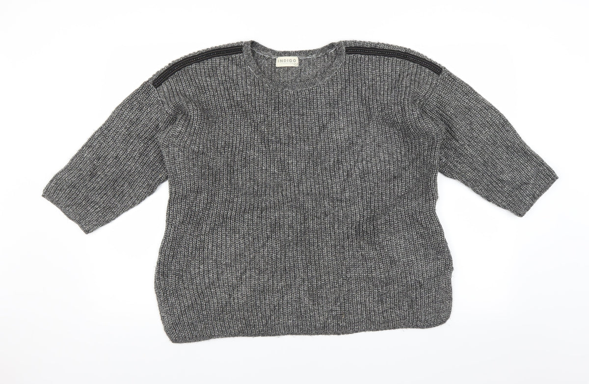 Marks & Spencer Womens Grey   Pullover Jumper Size 14