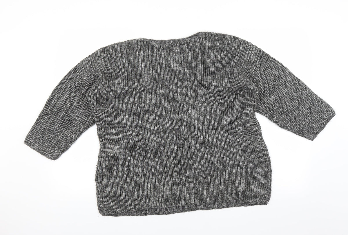 Marks & Spencer Womens Grey   Pullover Jumper Size 14