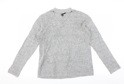 New Look Girls Grey   Pullover Jumper Size 14-15 Years  - Choker style neck