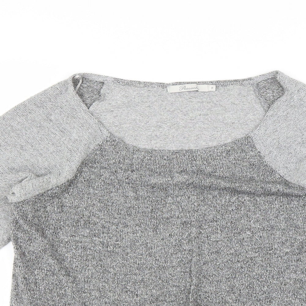 Peacocks Womens Grey   Pullover Jumper Size 14