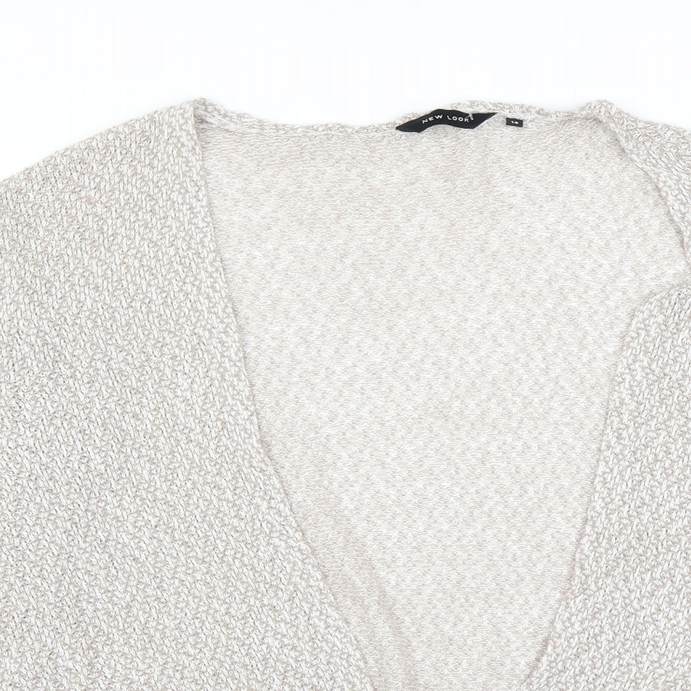 New Look Womens Beige   Cardigan Jumper Size 14