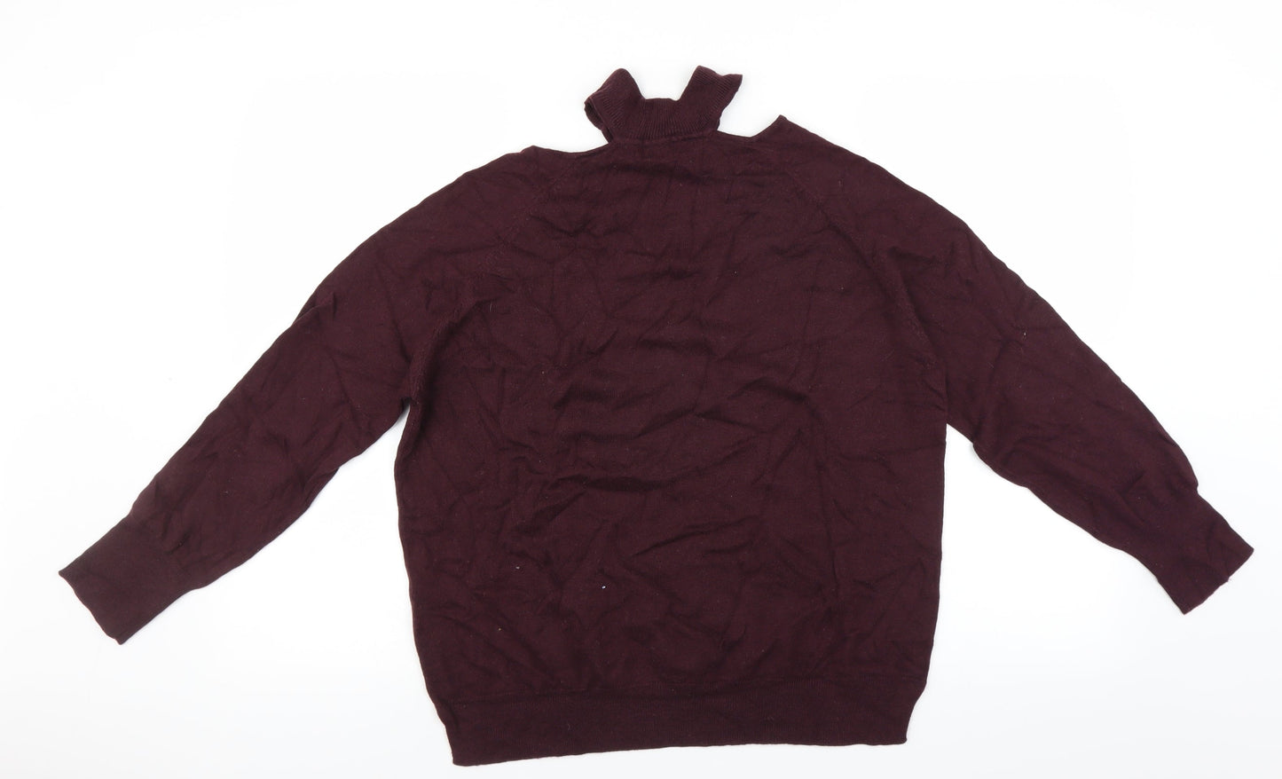 F&F Womens Purple   Pullover Jumper Size 14  - cold shoudler