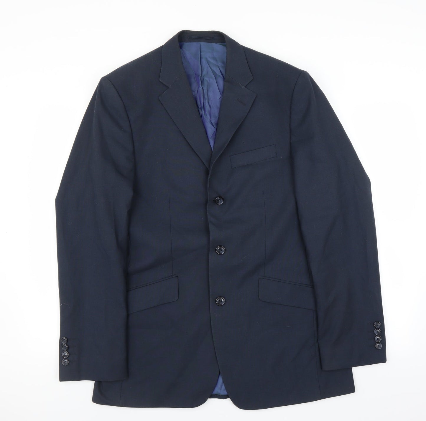 Mens UK Size 40 Daniel Grahame Regular Blue Suit Jacket