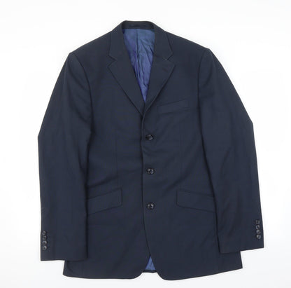 Mens UK Size 40 Daniel Grahame Regular Blue Suit Jacket