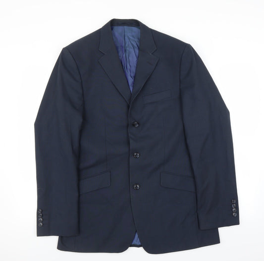 Mens UK Size 40 Daniel Grahame Regular Blue Suit Jacket