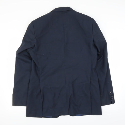 Mens UK Size 40 Daniel Grahame Regular Blue Suit Jacket