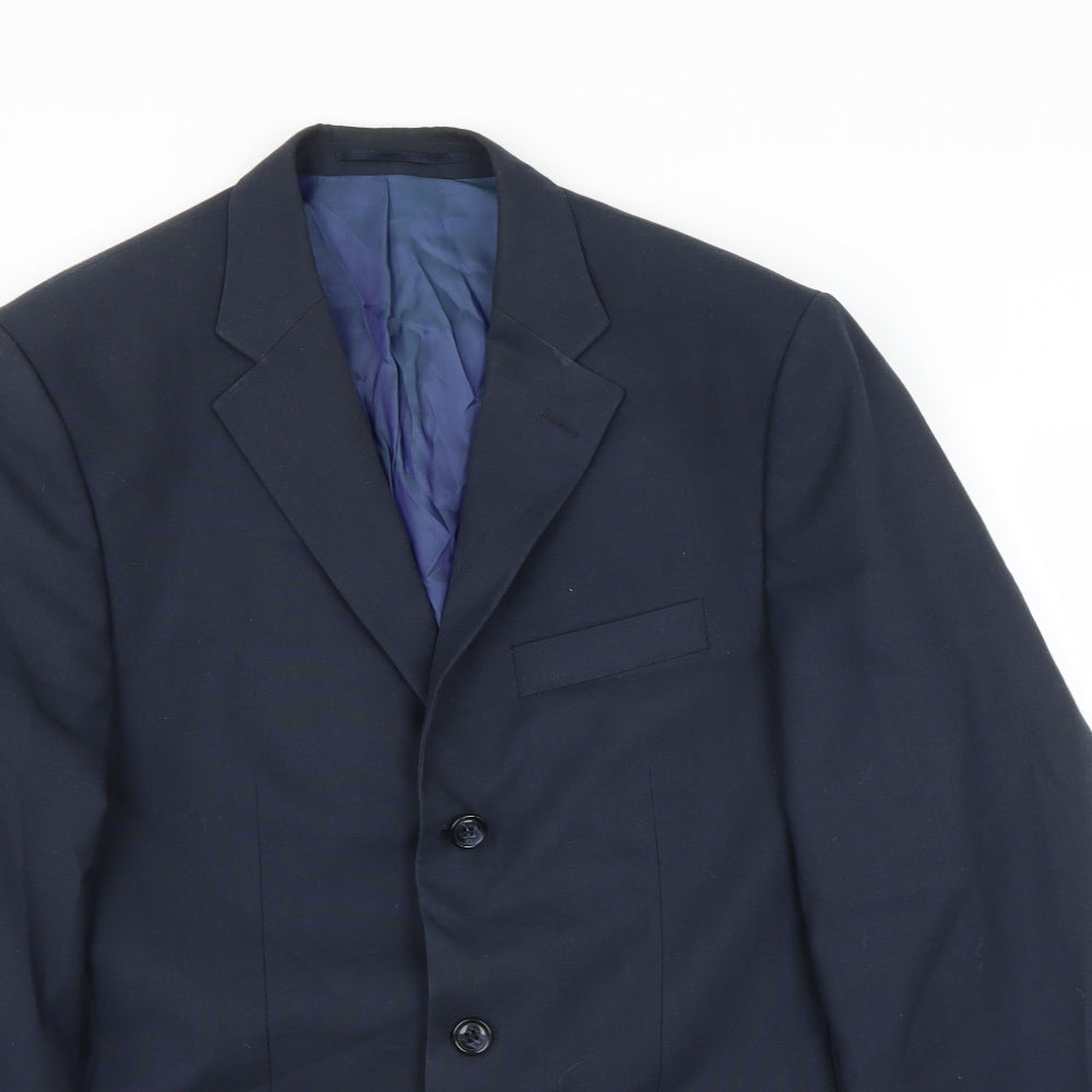 Mens UK Size 40 Daniel Grahame Regular Blue Suit Jacket