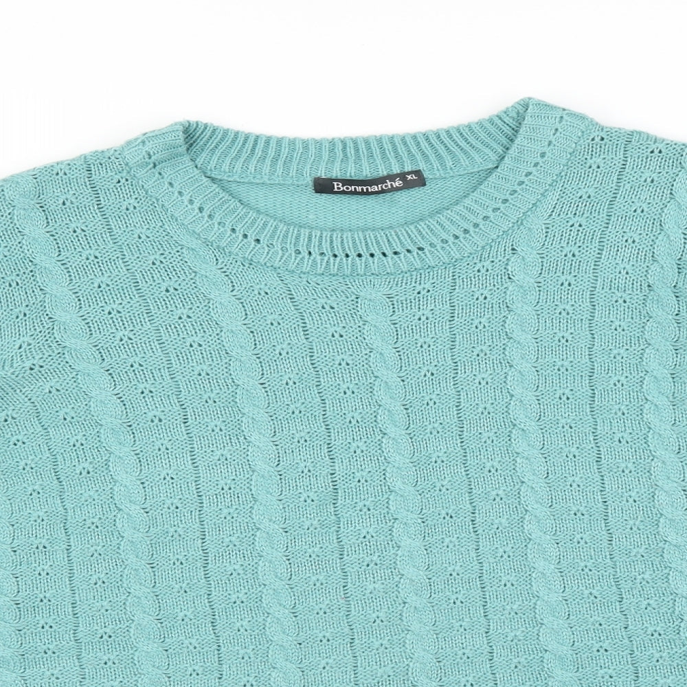 Le Bon Marché Womens Green   Pullover Jumper Size XL