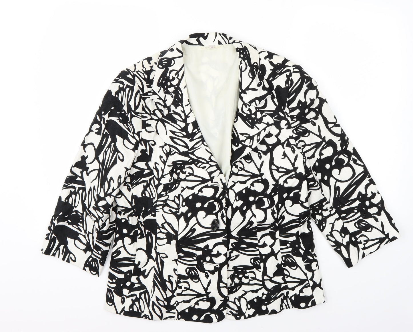 Womens UK Size 16 Preworn White Jacket