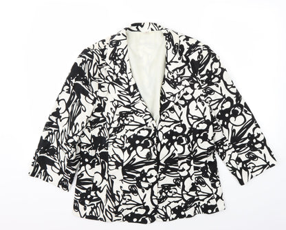Womens UK Size 16 Preworn White Jacket