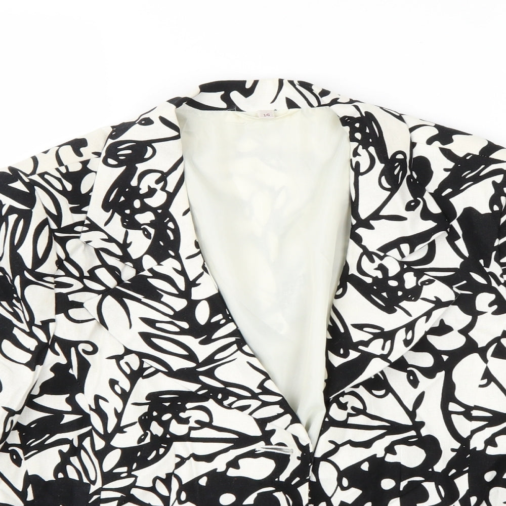 Womens UK Size 16 Preworn White Jacket