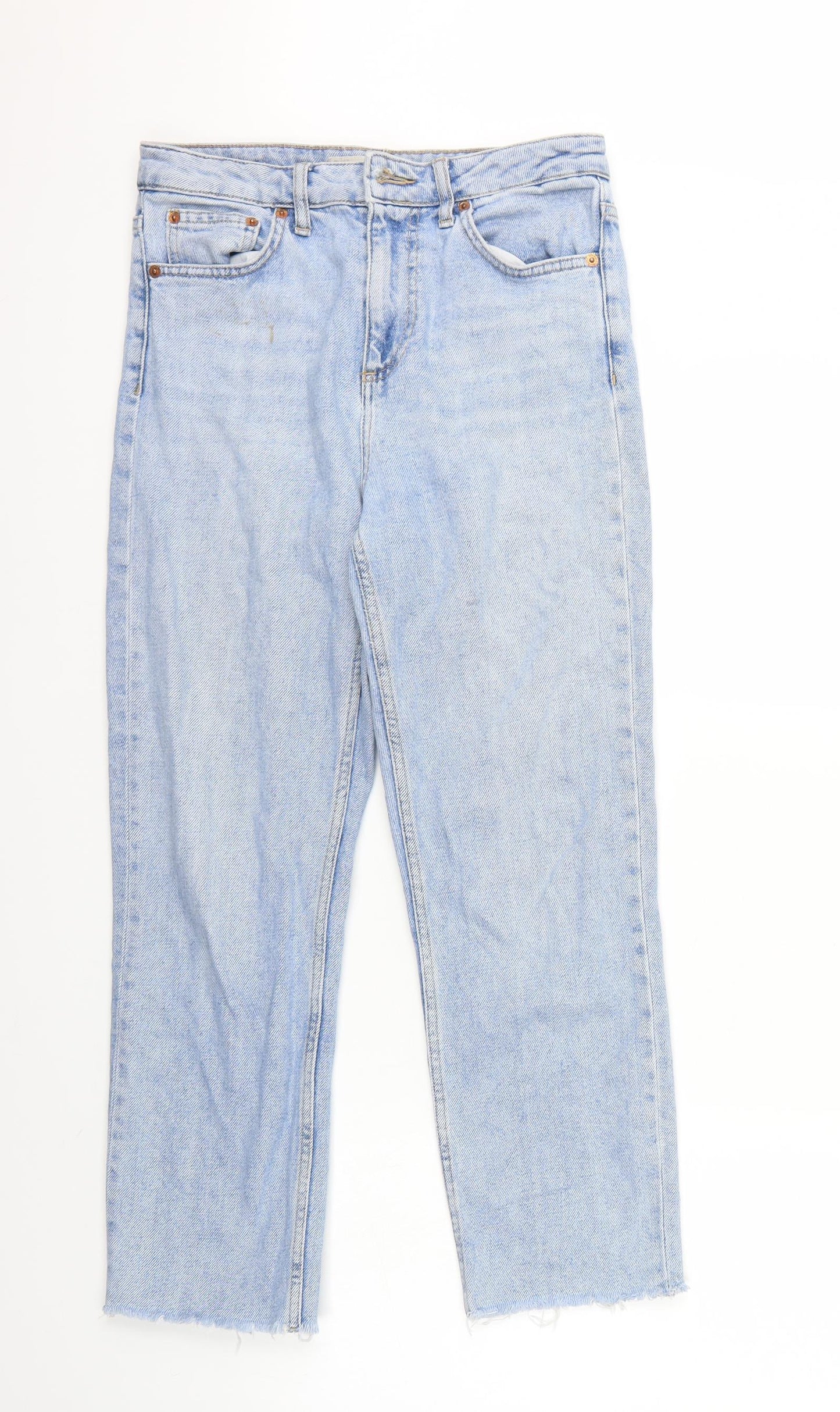 Topshop Womens Blue   Cropped Jeans Size 28 L25 in