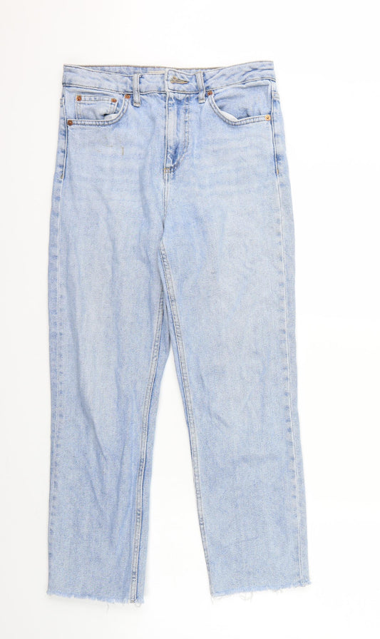 Topshop Womens Blue   Cropped Jeans Size 28 L25 in