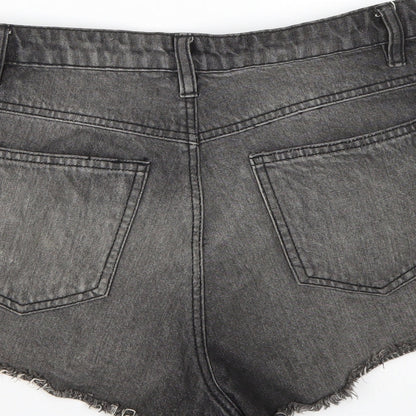 FACTORIE Womens Black   Cut-Off Shorts Size 10