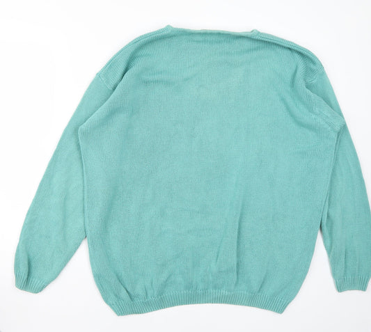 Holmewood Womens Green   Pullover Jumper Size XL