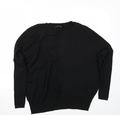 F&F Womens Black   Henley Jumper Size M