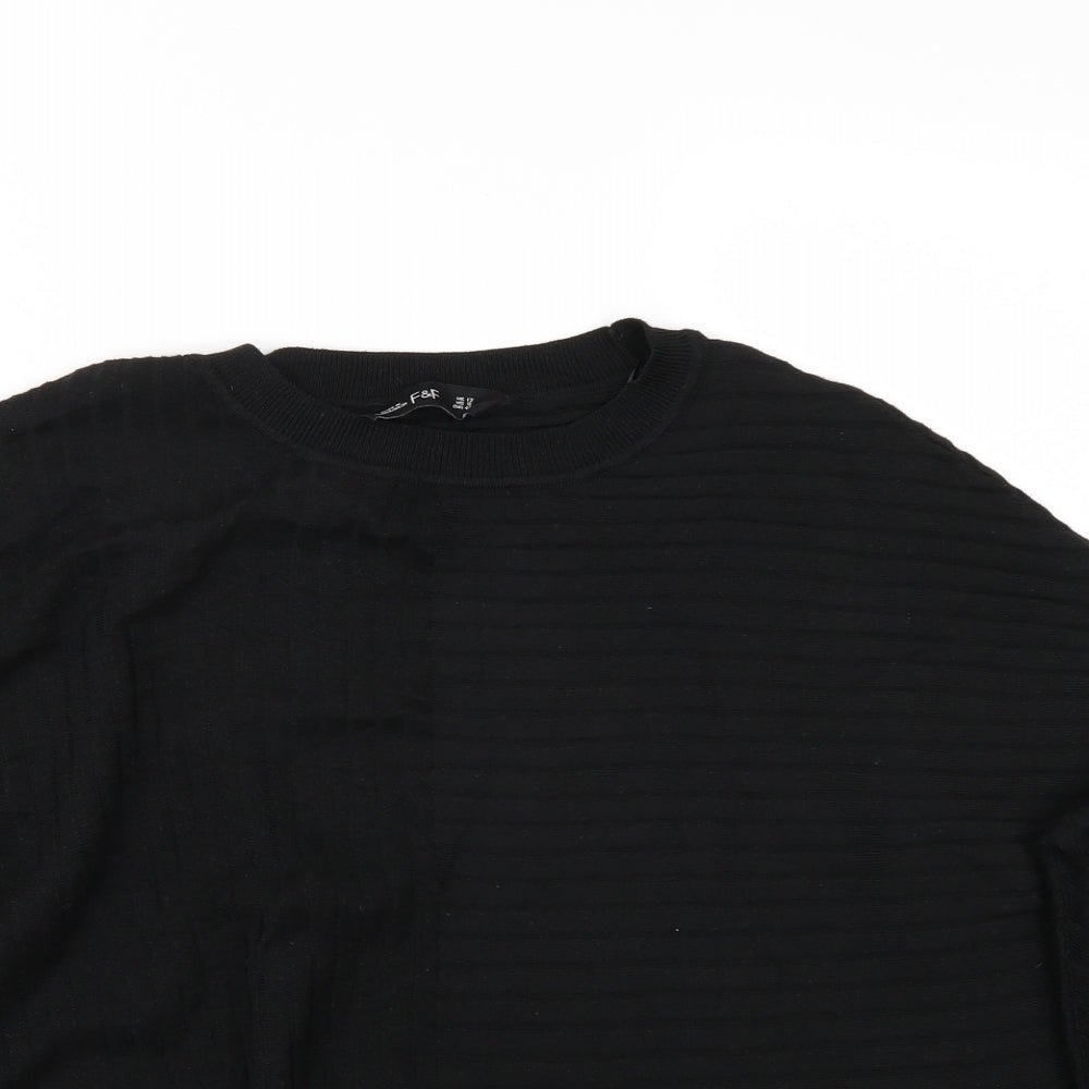 F&F Womens Black   Henley Jumper Size M