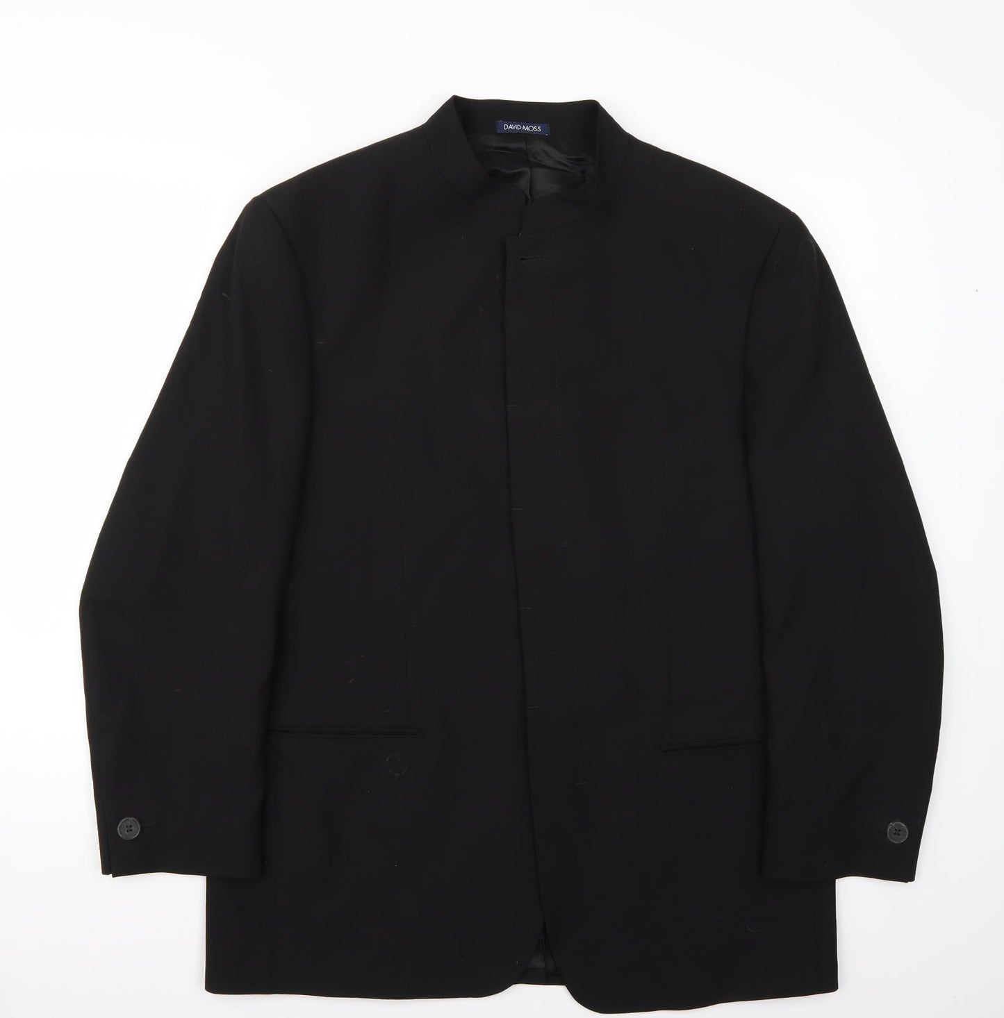 Mens UK Size 42 David Moss Regular Black Suit Jacket