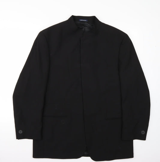 Mens UK Size 42 David Moss Regular Black Suit Jacket
