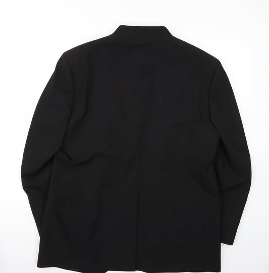 Mens UK Size 42 David Moss Regular Black Suit Jacket
