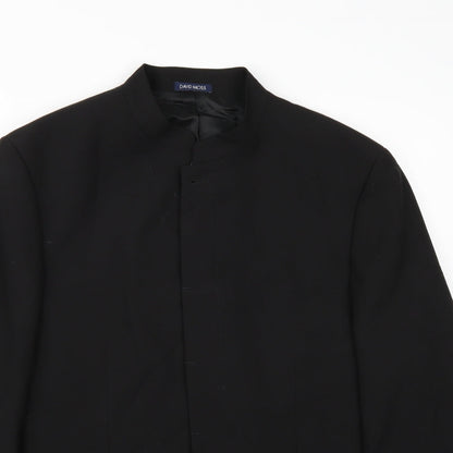 Mens UK Size 42 David Moss Regular Black Suit Jacket
